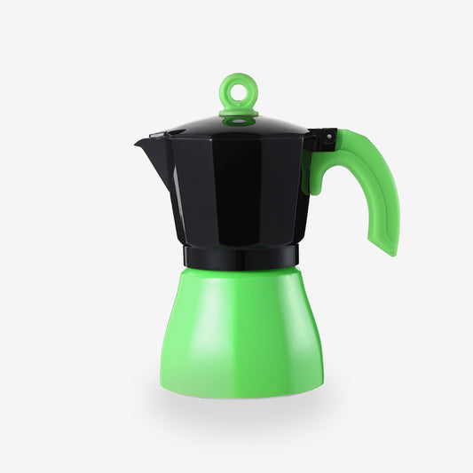 Cafetera Italiana Verde