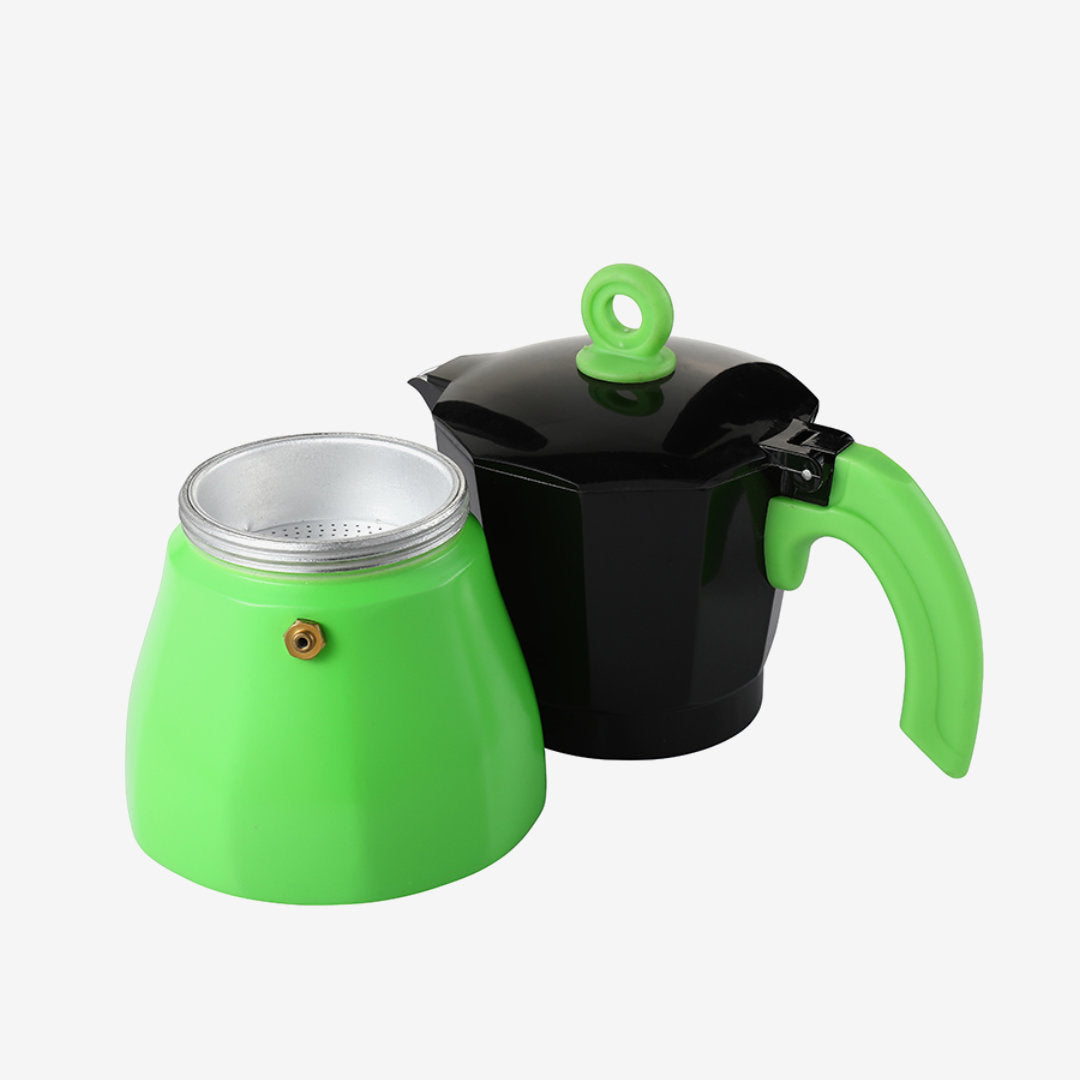 Cafetera Italiana Verde