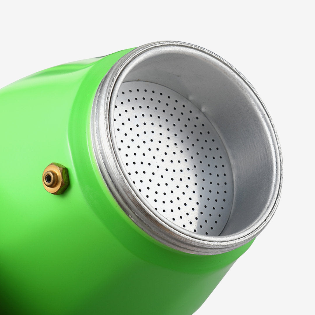 Cafetera Italiana Verde