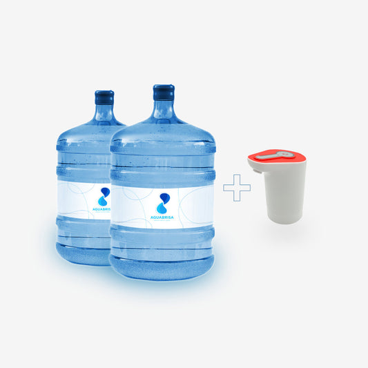 Pack Bienvenida Agua Brisa: Bidones + Bomba Roja + Envío Gratis