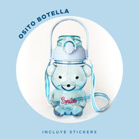 Botella Oso Transparente 1 Litro