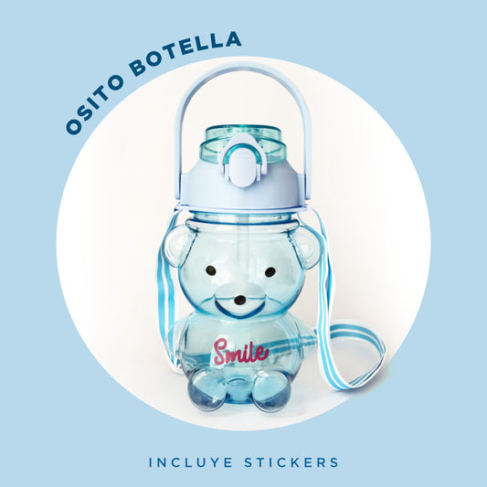 Botella Oso Transparente 1 Litro