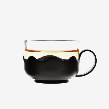 Tetera de vidrio con 4 tazas