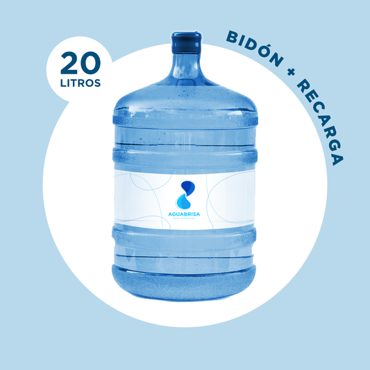 Recarga de Agua Purificada 20L con Bidón Incluido