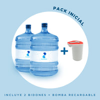 Pack Bienvenida Agua Brisa: Bidones + Bomba Roja + Envío Gratis