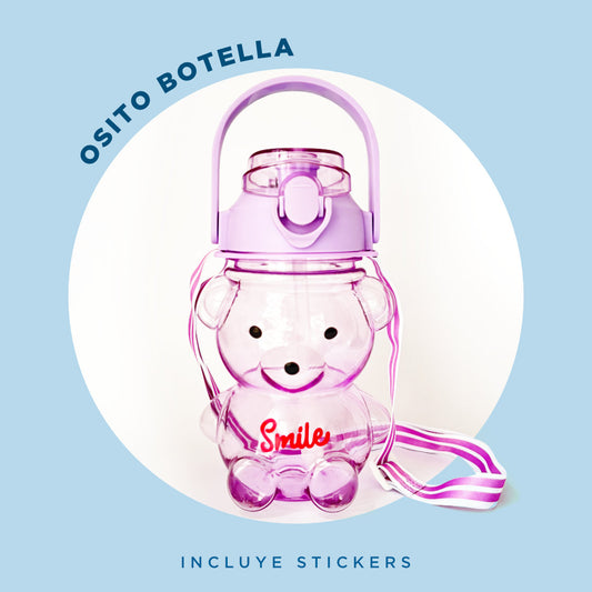 Botella Oso Rosado 1 Litro